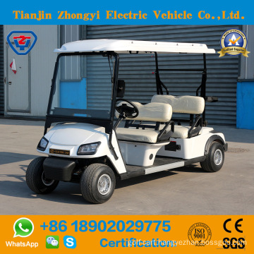 Zhongyi 4 Seats off Road Battery Powered Classic Shuttle Electric Sightseeing Golf Car